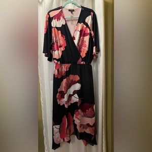 Lane Bryant Black Floral Midi Dress - NWT - Size 20